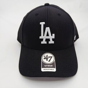 47 Black MVP LA Adjustable Strap Back Cap